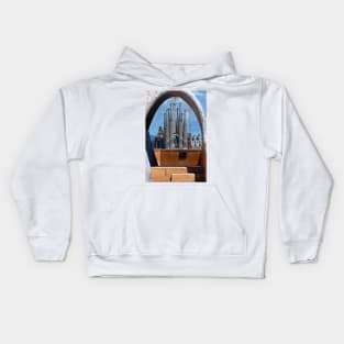 Sagrada Familia Barcelona Catalonia Spain Kids Hoodie